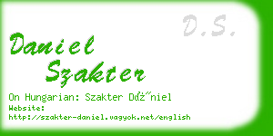 daniel szakter business card